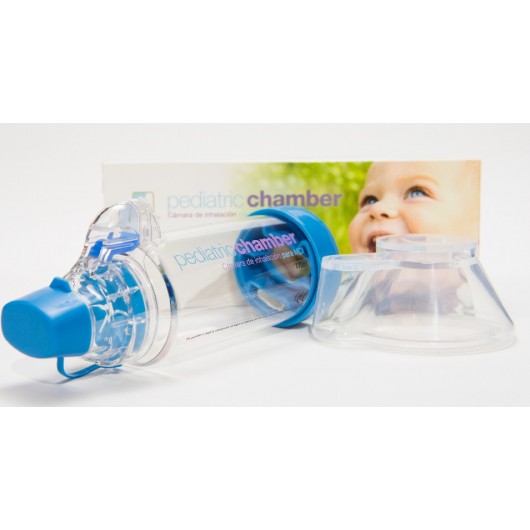 Inhal'AIR Cámara de inhalación con máscara para niños de 9 meses a 6 años